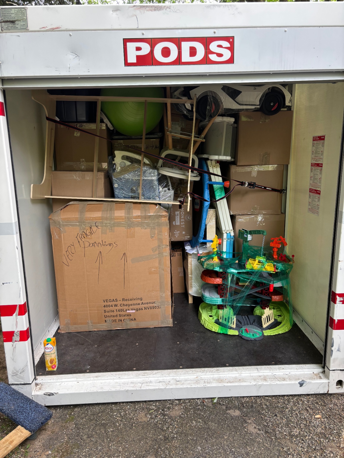 Long-distance PODS load, expertly packed